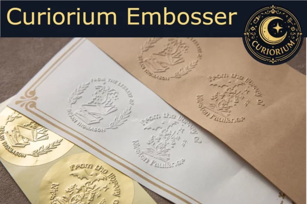 Paper embosser with Scriptorium, embossing on various materials