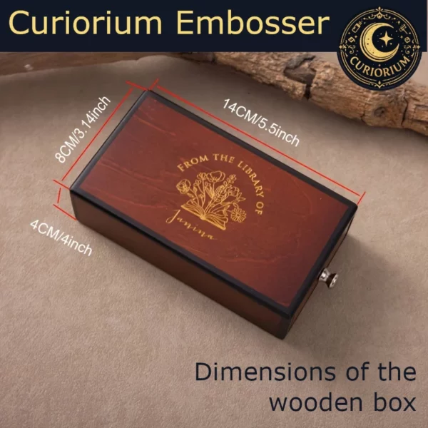 Curiorium Embosser, dimensions for the box