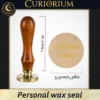 Personalised wax seal – with a brass head diameter of 2cm to 5cm!