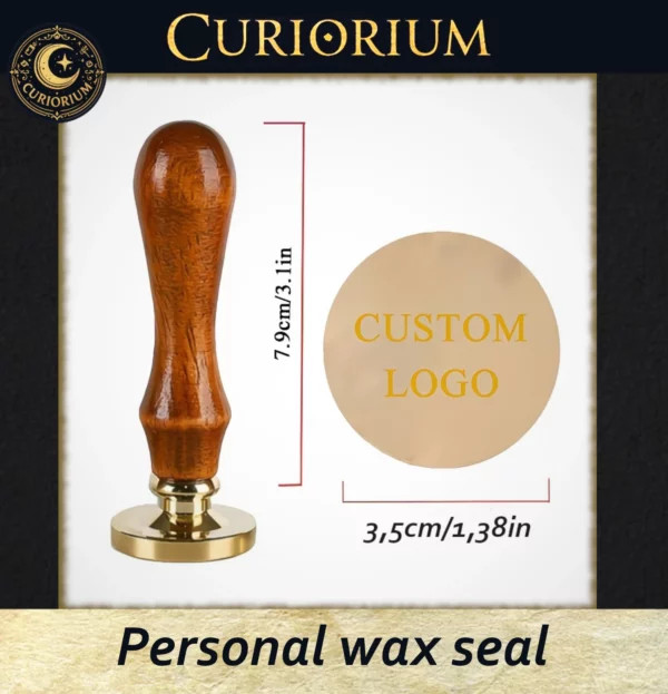 Personalised wax seal – with a brass head diameter of 2cm to 5cm!