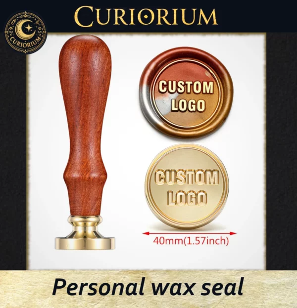 Personalised wax seal – with a brass head diameter of 2cm to 5cm!