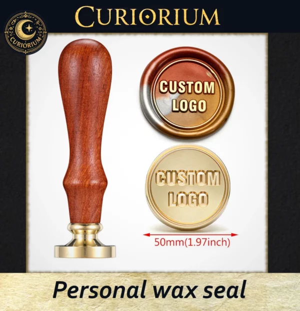 Personalised wax seal – with a brass head diameter of 2cm to 5cm!