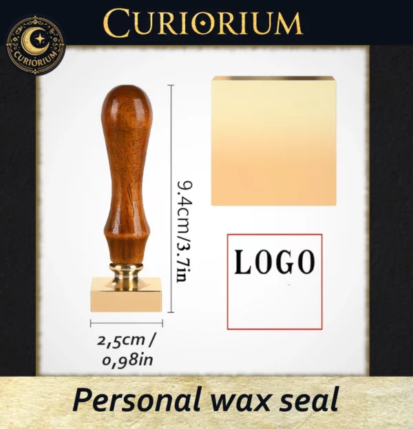 Personalised wax seal – with a brass head diameter of 2cm to 5cm!