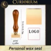 Personalised wax seal – with a brass head diameter of 2cm to 5cm!
