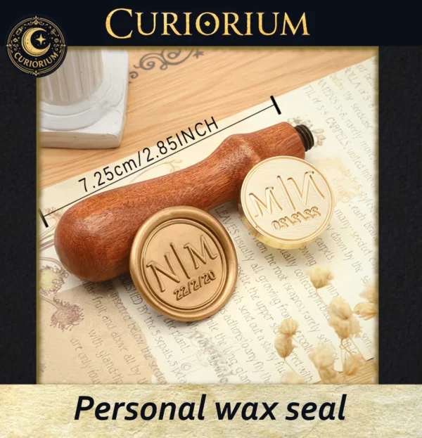 Personalised wax seal – with a brass head diameter of 2cm to 5cm!